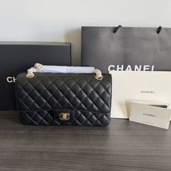 Chanel Classic Flap Bag, Medium w/ Gold Hardware