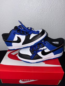 Nike Dunk Low White Black Royal Blue Sneakers