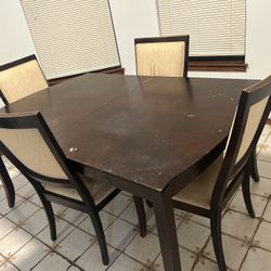 Table And 4 Chairs 