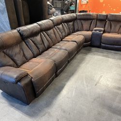 The Ultimate Basement Couch - 4 Recliners - 7 Modular Pieces - Good Cond - Comfy  Delivery Available