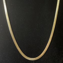 14k Gold Plated Chain 22in.
