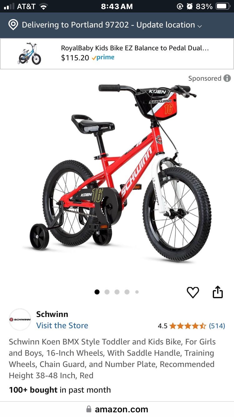 Kids Schwinn Bike