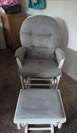 Glider Rocking Chair with Ottoman