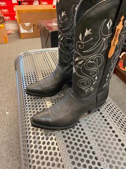 Nuevas botas vaqueras de piel para mujer