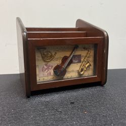 3D Violín Saxophone Music Document Pen Misc Holder