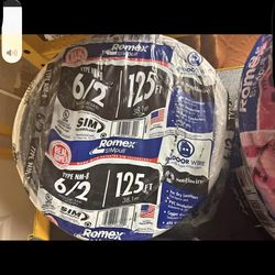 6/2 Romex Wire 125FT NM-B Copper     romex wire, electrical wire, copper wire, nm-b wire, house wire, building wire, residential wire, Cable Romex 6/2