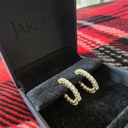 14k Yellow Gold Inside Out Hoop Earrings
