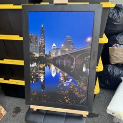 Congress Avenue Bridge Framed Art 