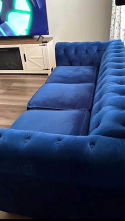 Tufted couch