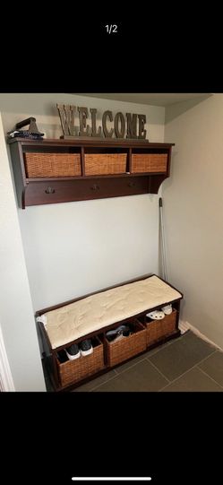 Pottery Barn Samantha Entryway Shelf and Bench
