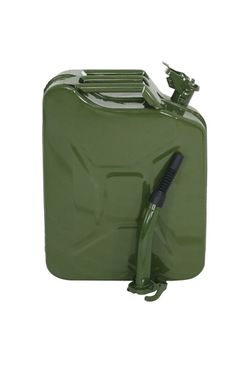 Jerry Can 5 Gallon 20L Gas Can Army Backup Metal Steel Tank with Spout Green