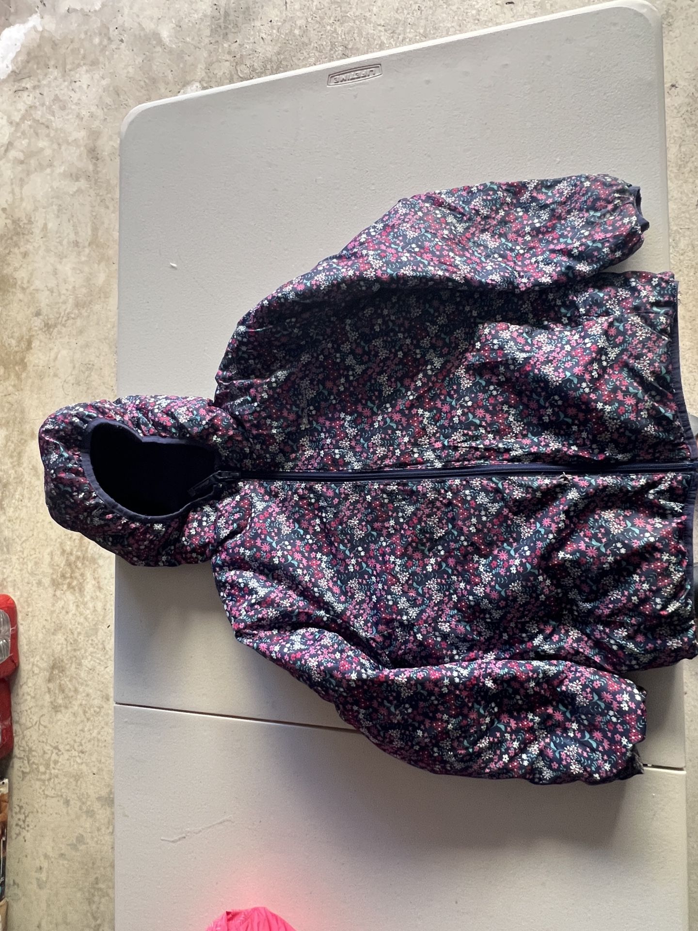 Girl Puffer Jacket Reversible Size L (14)