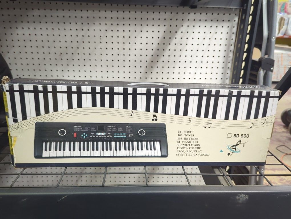61 key piano keyboard, Electronic Digital Piano with Built-In Speaker Microphone, Portable Keyboard Gift Teaching for Beginners, electric piano for ki