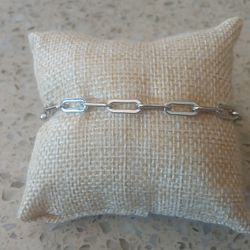 Stainless Steel Paperclip Bracelet 
