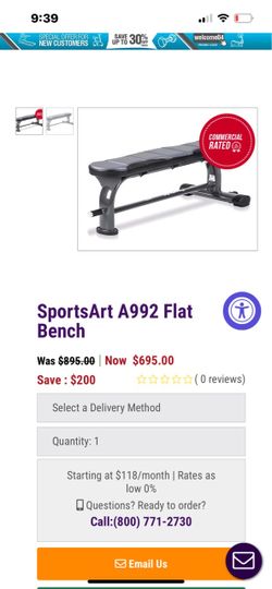 SportsArt A992 Flat Bench