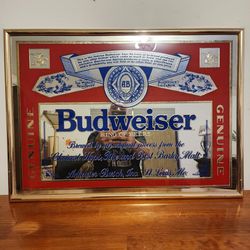 Budweiser Beer Mirror 25"×18"