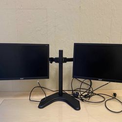 Acer 19” dual Monitors with Stand