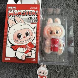 Authentic Popmart The Monsters Labubu Coca Cola Happy Factor Plush Pendant Brand New Open Box 