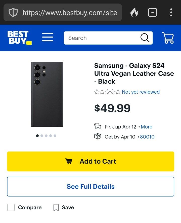 New Samsung S24 Ultra Vegan Leather Case