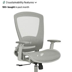 Brand New Grey Elabest All Mesh Tall Back Ergonomic Office Chair w/Adjustable Armrests & Lumbar 