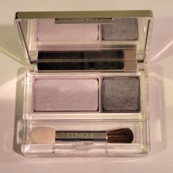 Clinique All About Shadow Duo Eyeshadow in the shade "307 Blackberry Frost". 