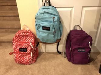 Jansport backpack in three different color like new. (Each) $25 or best offer
