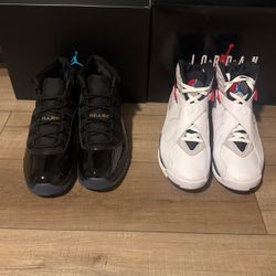 Air Jordan 11 & 8s Nike Retro 