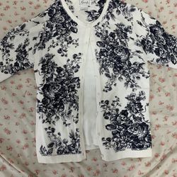 Floral Cardigan Button Up 