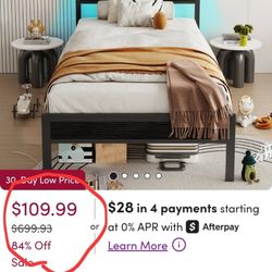 Cama twin  Con  Luces  Led  