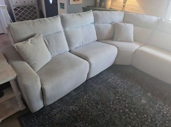 Ashley Furniture Light Gray Fabric Sectional Sofa