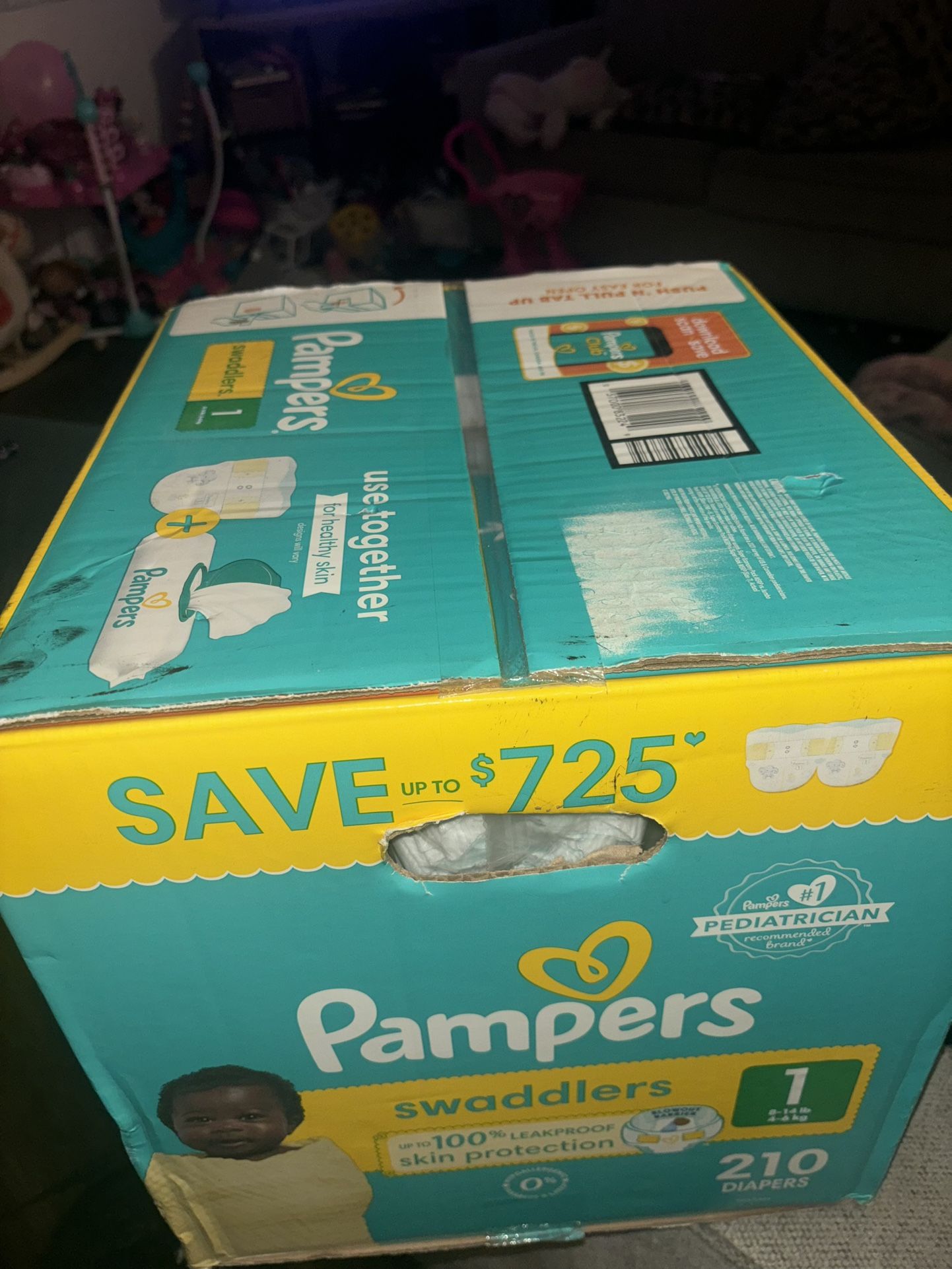 Size 1 Pampers (210 Ct)