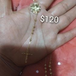 925 Sterling Silver Rosarys And Bracelet/Rosario Y Brasalete Estilo Rosario De Plata 925