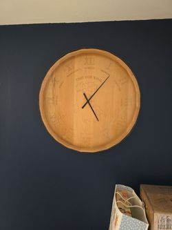 Authentic Barrel Head Wall Clock