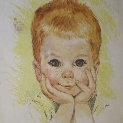 RARE 1950s NORTHERN TISSUE "BABIES" PRINT SET - Il8N ORIGINAL BOX