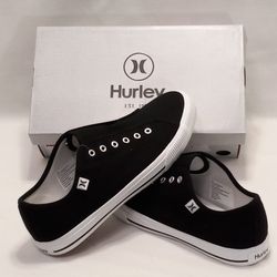 Hurley Women's Slip-On Canvas Shoes Available in Black Size 8