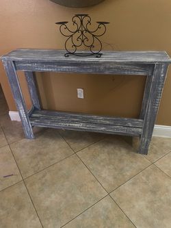 Rustic console table