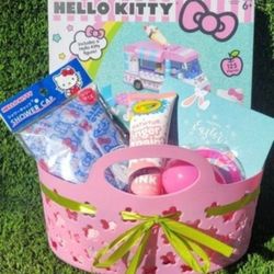 Girls Hello Kitty EASTER Gift Basket 🛻 (Delivery Available)