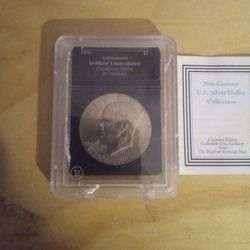 1(contact info removed) Eisenhower Bicentennial Dollar Uncirculated With Certificate  Of Authenticity 