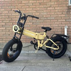 WINDHORSE Smart E Bike for Adults, 48V 13AH Foldable Electric Bike with 750W Motor, 20MPH 50 Mile Range, 7-Gears, Dumping Power Outage, 20" Fat Tires 