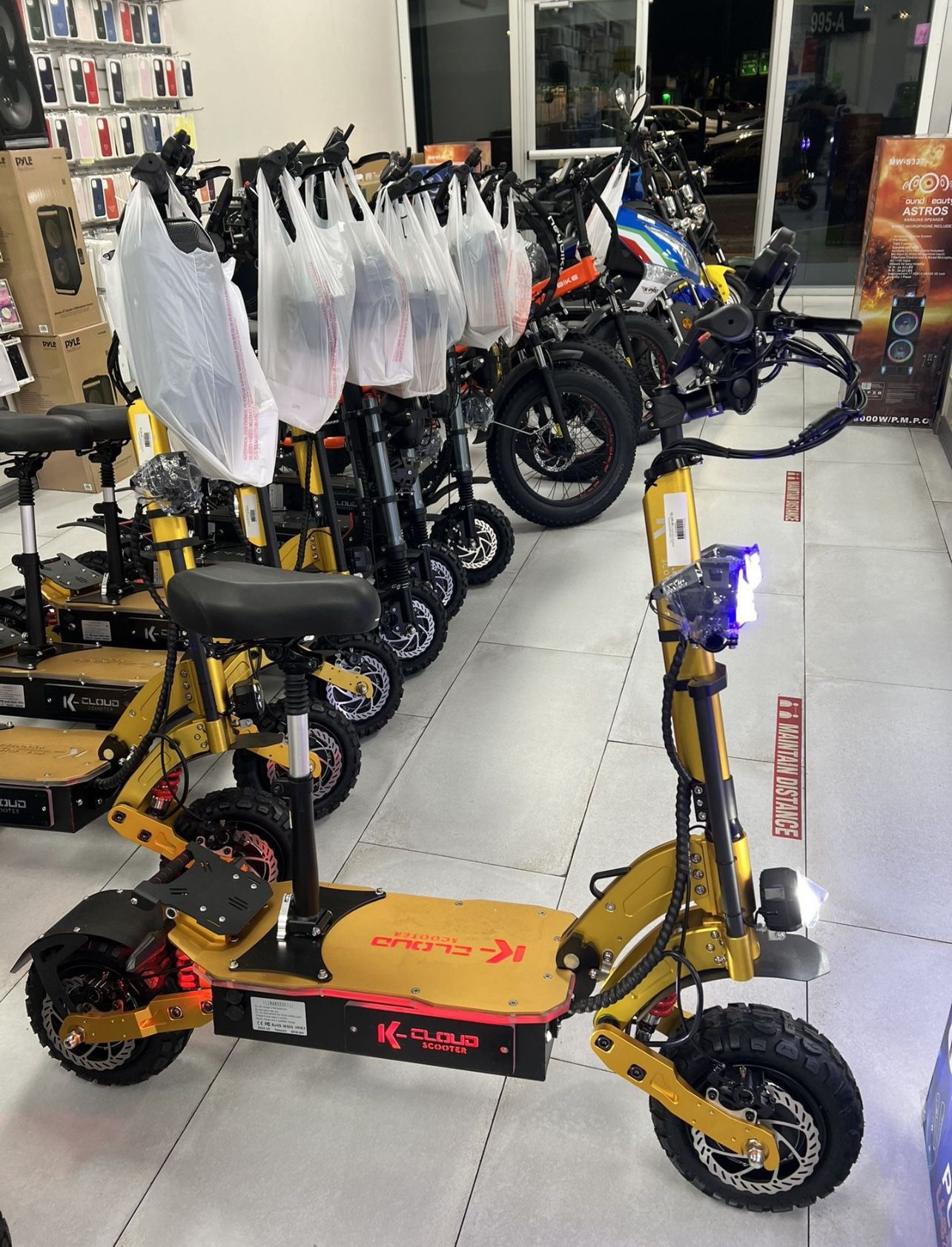 K cloud K6 Electric Scooter 60mph! Finance For $50 Down Payment!!