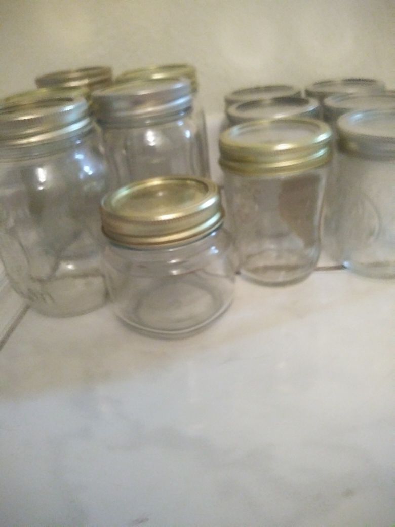 Glass canning jars