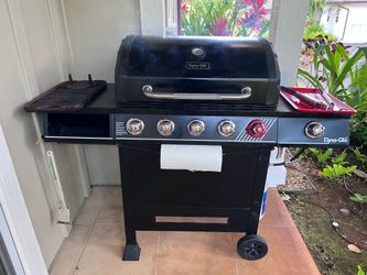 Dyna-Glo 5-Burner Propane Gas Grill with Side Burner – Great Condition