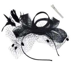 Women’s Mesh Veil 2 in 1 Headband & Clip