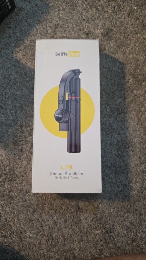 Gimbal Stabilizer for Smartphone ,with Retractable Selfie Stick and Tripod,1-Axis Multifunction Remote 360°Automatic Rotation, Auto Balance for iPhone