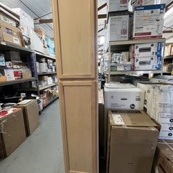 Hampton 18 in. W x 24 in. D x 90 in. H Assembled Pantry Cabinet in  Unfinished 