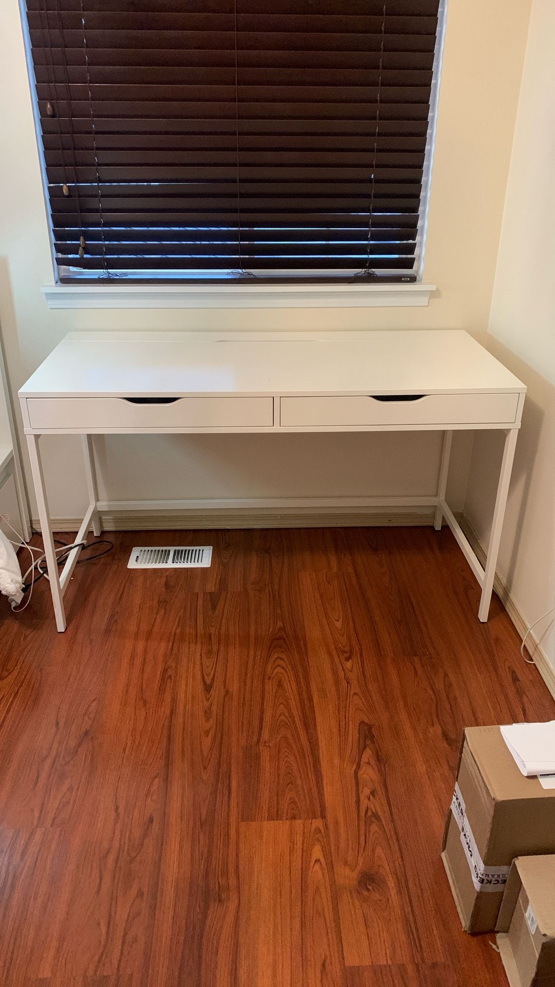 Ikea White Desk 2 Drawers $25 OBO
