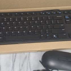 Brand New Dell  Wired Keyboard and Mouse