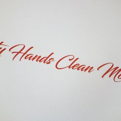 Dirty Hands Clean Money Vinyl Decal Sticker 