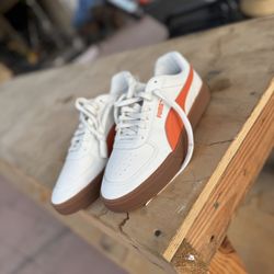 White Palermo Puma Shoe