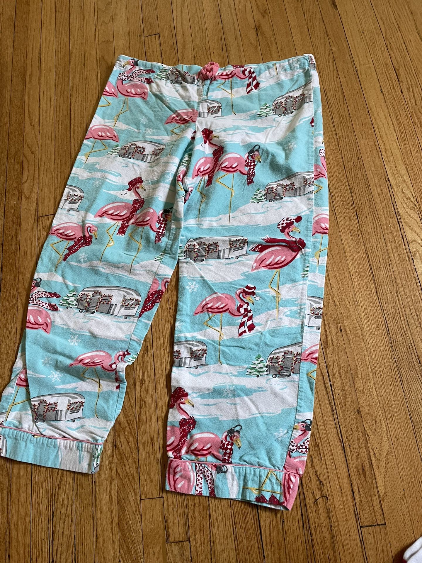 Nick & Nora Flamingo Flannel Pajama Pants - Small